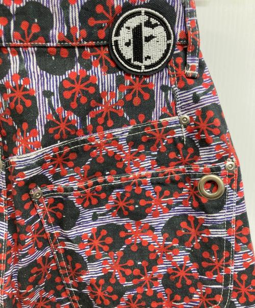 Fake As Flowers（フェイク アス フラワーズ）Fake As Flowers (フェイク アス フラワーズ) ペインターショーツ パープル サイズ:2の古着・服飾アイテム