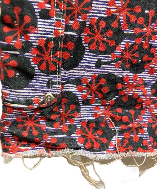 Fake As Flowers（フェイク アス フラワーズ）Fake As Flowers (フェイク アス フラワーズ) ペインターショーツ パープル サイズ:2の古着・服飾アイテム