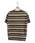 Fake As Flowers (フェイク アス フラワーズ) Cracked Stripe Tee ブラウン サイズ:L：5000円