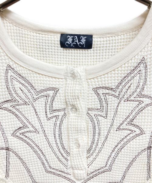 Fake As Flowers（フェイク アス フラワーズ）Fake As Flowers (フェイク アス フラワーズ) サーマルカットソー ホワイト サイズ:1の古着・服飾アイテム