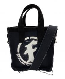 Fake As Flowers×THE BLACK EYE PATCH（フェイク アス フラワーズ×ブラックアイパッチ）の古着「キャンバストートバッグ」｜ブラック