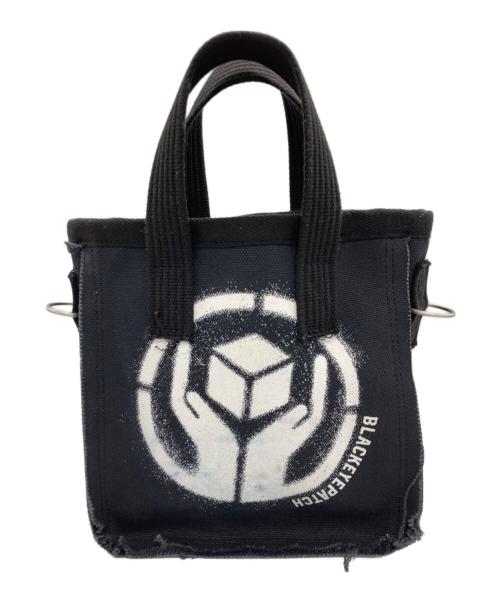 Fake As Flowers（フェイク アス フラワーズ）Fake As Flowers (フェイク アス フラワーズ) THE BLACK EYE PATCH (ブラックアイパッチ) キャンバストートバッグ ブラックの古着・服飾アイテム