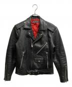 JIMSINNジムズイン）の古着「ライダースジャケット」｜ブラック