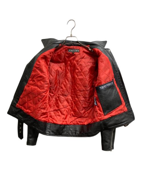 JIMSINN（ジムズイン）JIMSINN (ジムズイン) ライダースジャケット ブラック サイズ:38の古着・服飾アイテム