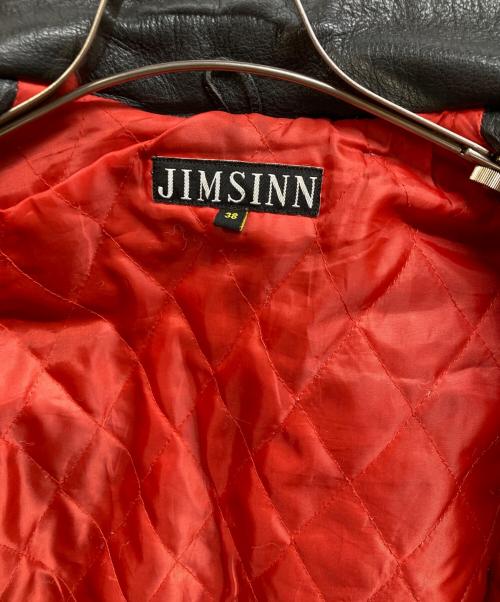 JIMSINN（ジムズイン）JIMSINN (ジムズイン) ライダースジャケット ブラック サイズ:38の古着・服飾アイテム