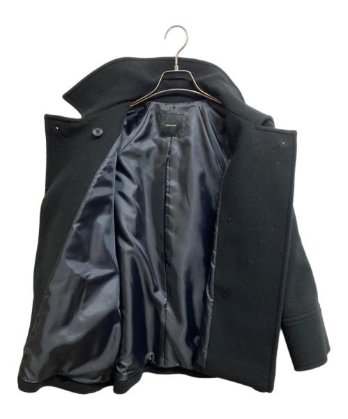 Spick and Span（スピック＆スパン）Spick and Span (スピックアンドスパン) W/Nyモッサステンカラーショートコート ブラック サイズ:34の古着・服飾アイテム