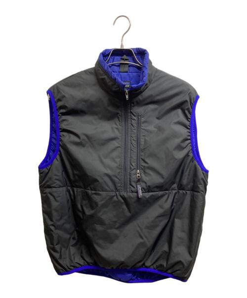 Patagonia（パタゴニア）Patagonia (パタゴニア) パフボールベスト ブラック×ブルー サイズ:Mの古着・服飾アイテム