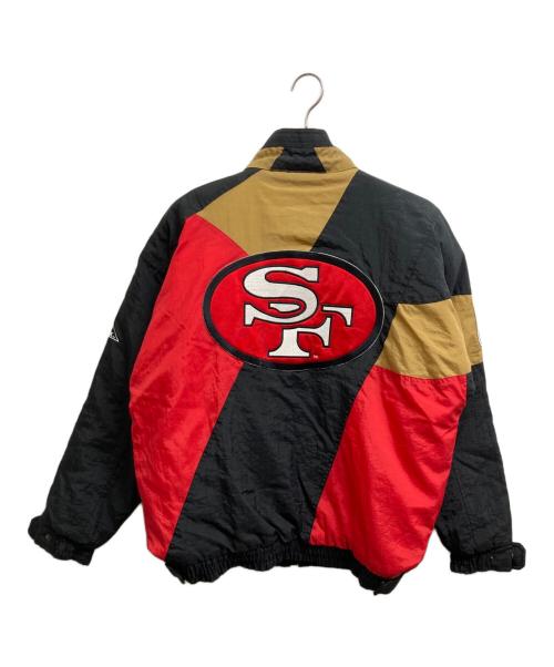 APEX ONE（エイペックスワン）APEX ONE (エイペックスワン) 中綿ジャケット ブラウン×レッド サイズ:Sの古着・服飾アイテム