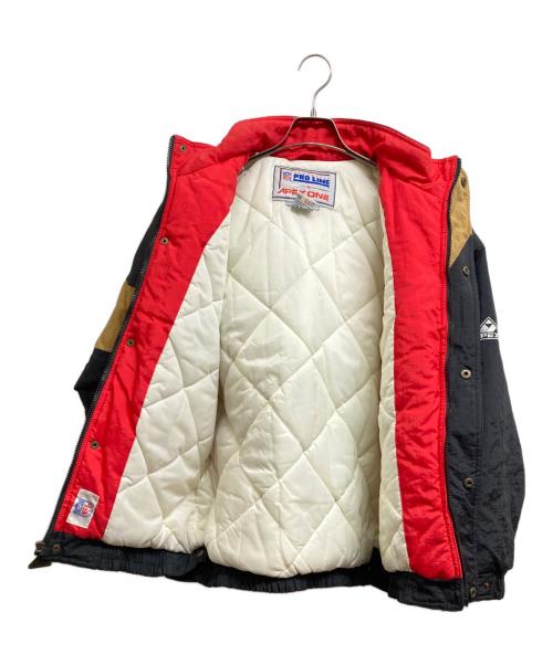 APEX ONE（エイペックスワン）APEX ONE (エイペックスワン) 中綿ジャケット ブラウン×レッド サイズ:Sの古着・服飾アイテム