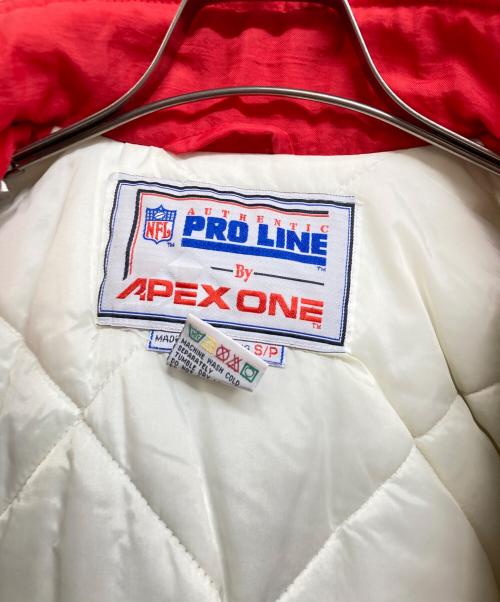 APEX ONE（エイペックスワン）APEX ONE (エイペックスワン) 中綿ジャケット ブラウン×レッド サイズ:Sの古着・服飾アイテム