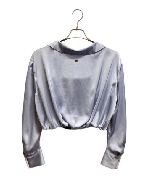 anuans（アニュアンス）anuans (アニュアンス) キャミレイヤードカシュクールブラウス パープル サイズ:Sの古着・服飾アイテム