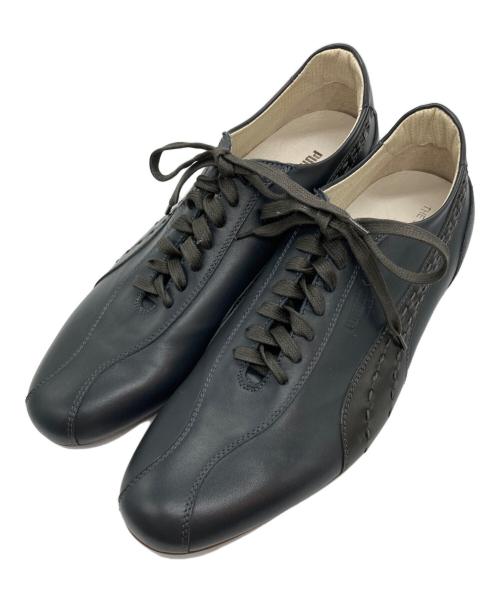 PUMA（プーマ）PUMA (プーマ) the black label ローカットスニーカー ネイビー サイズ:UK8の古着・服飾アイテム