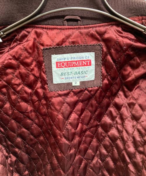 EQUIPMENT（エキップモン）EQUIPMENT (エキップモン) スエードジャケット ブラウン サイズ:2の古着・服飾アイテム