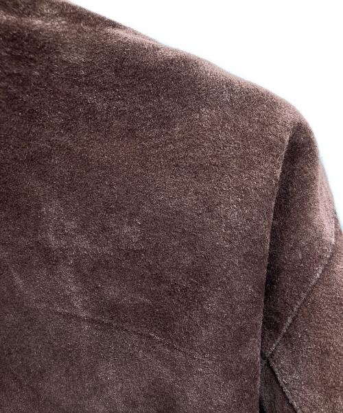 EQUIPMENT（エキップモン）EQUIPMENT (エキップモン) スエードジャケット ブラウン サイズ:2の古着・服飾アイテム