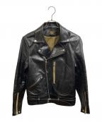 Gerugaゲルガ）の古着「D-0 DOUBLE RIDERS JACKET」｜ブラック