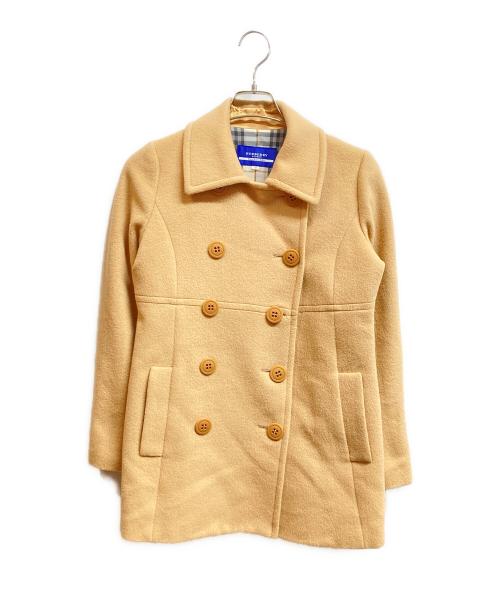 BURBERRY BLUE LABEL（バーバリーロンドンブルーレーベル）BURBERRY BLUE LABEL (バーバリーロンドンブルーレーベル) Pコート ベージュ サイズ:38の古着・服飾アイテム