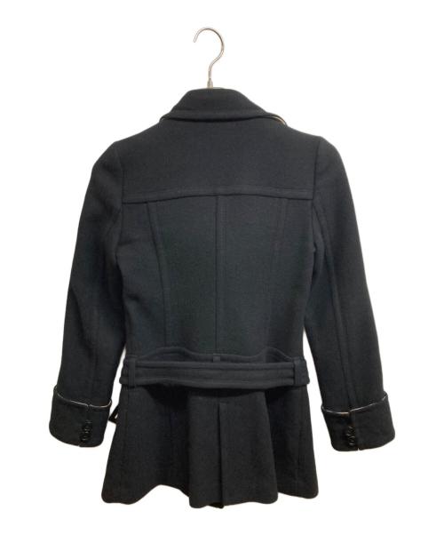 BURBERRY BLUE LABEL（バーバリーロンドンブルーレーベル）BURBERRY BLUE LABEL (バーバリーロンドンブルーレーベル) アンゴラ混コート ブラック サイズ:38の古着・服飾アイテム
