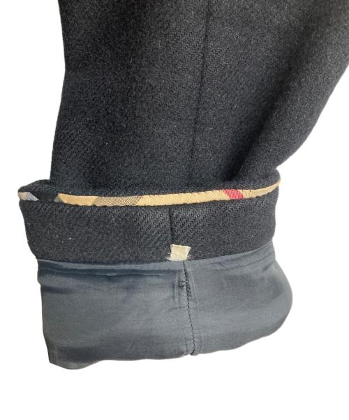 BURBERRY BLUE LABEL（バーバリーロンドンブルーレーベル）BURBERRY BLUE LABEL (バーバリーロンドンブルーレーベル) アンゴラ混コート ブラック サイズ:38の古着・服飾アイテム