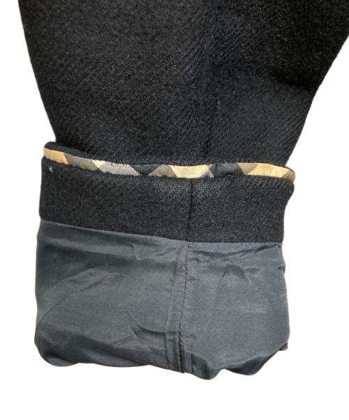 BURBERRY BLUE LABEL（バーバリーロンドンブルーレーベル）BURBERRY BLUE LABEL (バーバリーロンドンブルーレーベル) アンゴラ混コート ブラック サイズ:38の古着・服飾アイテム