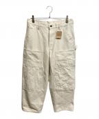 PAY DAYペイデイ）の古着「ダブルニーペインターパンツ」｜ベージュ