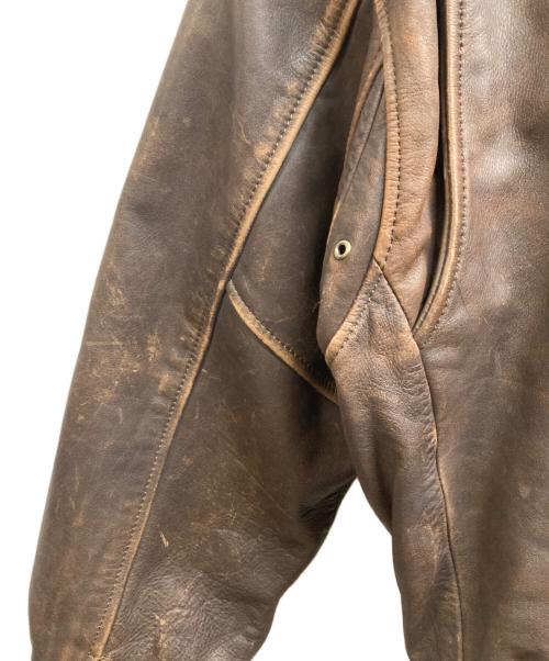 HARLEY-DAVIDSON（ハーレーダビッドソン）HARLEY-DAVIDSON (ハーレーダビッドソン) レザージャケット ブラウン サイズ:38の古着・服飾アイテム