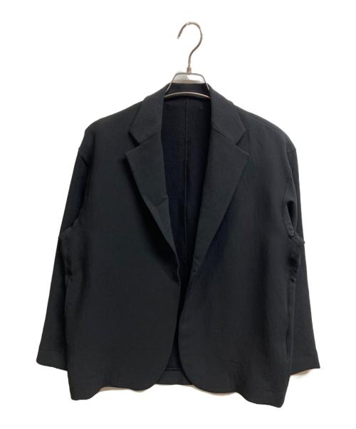 UNITED ARROWS & SONS（ユナイテッドアローズ アンド サンズ）UNITED ARROWS & SONS (ユナイテッドアローズ アンド サンズ) OBANA PE BUTTONLES JACKET ブラック サイズ:Mの古着・服飾アイテム