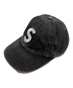 SUPREMEシュプリーム）の古着「Pigment Print S Logo 6-Panel」｜ブラック