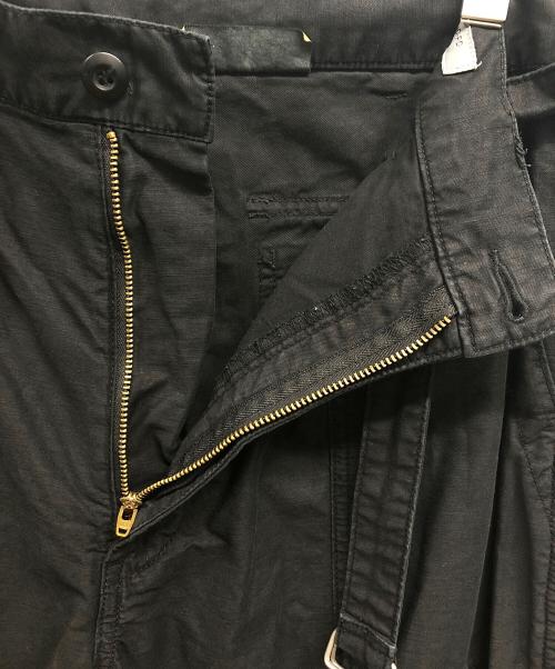 JOURNAL STANDARD（ジャーナルスタンダード）JOURNAL STANDARD (ジャーナルスタンダード) 綿麻ベルテッド キャノンベイカーパンツ ブラック サイズ:Sの古着・服飾アイテム