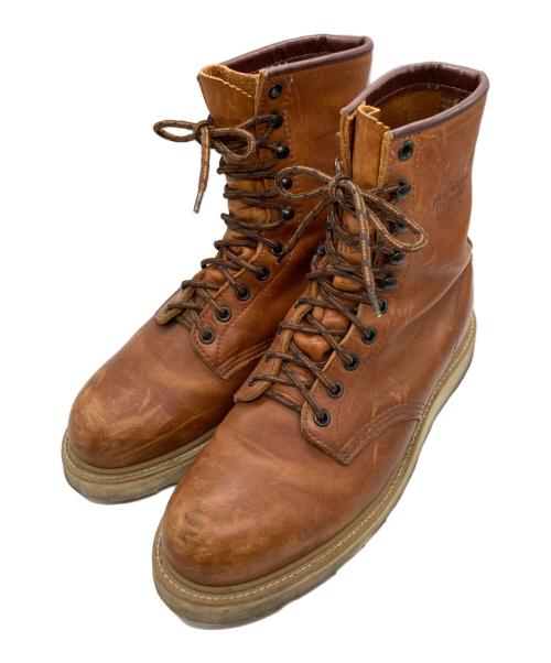RED WING（レッドウィング）RED WING (レッドウィング) プレーントゥワークブーツ ブラウン サイズ:8 1/2の古着・服飾アイテム
