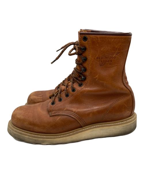 RED WING（レッドウィング）RED WING (レッドウィング) プレーントゥワークブーツ ブラウン サイズ:8 1/2の古着・服飾アイテム