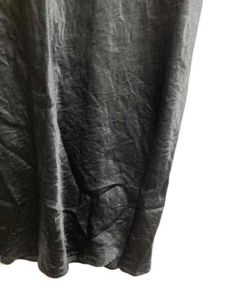 SACRA（サクラ）SACRA (サクラ) ACETATE SATIN SKIRT ブラック サイズ:38の古着・服飾アイテム