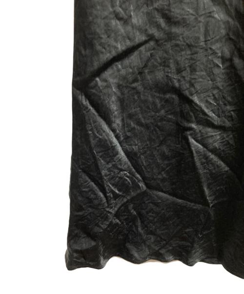 SACRA（サクラ）SACRA (サクラ) ACETATE SATIN SKIRT ブラック サイズ:38の古着・服飾アイテム
