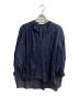 ne quittez pas（ヌキテパ）の古着「CottonVoileLace&PintuckBlouse」｜ネイビー