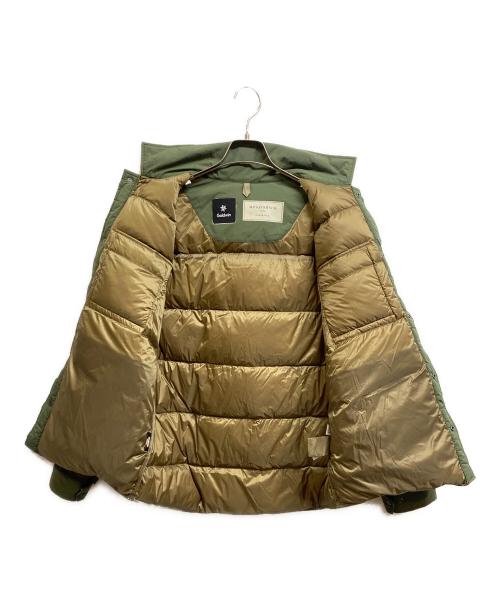 maison kitsune（メゾンキツネ）maison kitsune (メゾンキツネ) GOLDWIN (ゴールドウイン) ダウンシャツジャケット グリーン サイズ:Mの古着・服飾アイテム