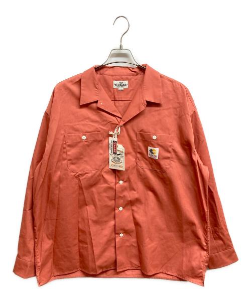 CALEE（キャリー）CALEE (キャリー) T/C Twill work shirt ピンク サイズ:XXL 未使用品の古着・服飾アイテム