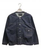 CALEEキャリー）の古着「1st ノーカラー デニムジャケット」｜インディゴ