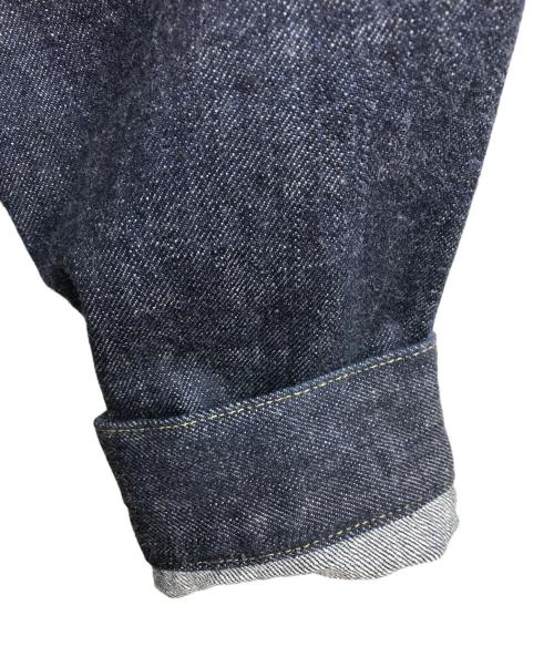 CALEE（キャリー）CALEE (キャリー) 1st ノーカラー デニムジャケット インディゴ サイズ:XXLの古着・服飾アイテム