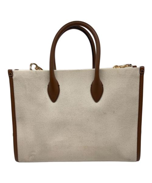 MICHAEL KORS（マイケル・コース）MICHAEL KORS (マイケル・コース) MIRELLA EW 2WAYトートバッグ ベージュの古着・服飾アイテム