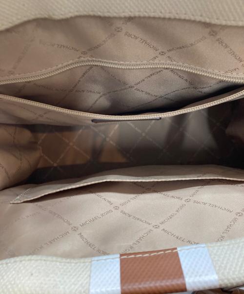 MICHAEL KORS（マイケル・コース）MICHAEL KORS (マイケル・コース) MIRELLA EW 2WAYトートバッグ ベージュの古着・服飾アイテム