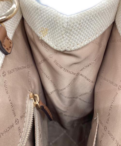 MICHAEL KORS（マイケル・コース）MICHAEL KORS (マイケル・コース) MIRELLA EW 2WAYトートバッグ ベージュの古着・服飾アイテム