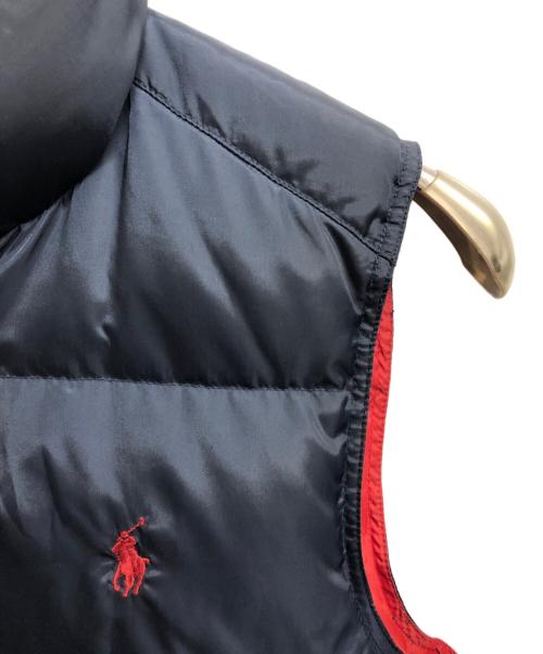 POLO RALPH LAUREN（ポロ・ラルフローレン）POLO RALPH LAUREN (ポロ・ラルフローレン) リバーシブルベスト ネイビー×レッド サイズ:XSの古着・服飾アイテム