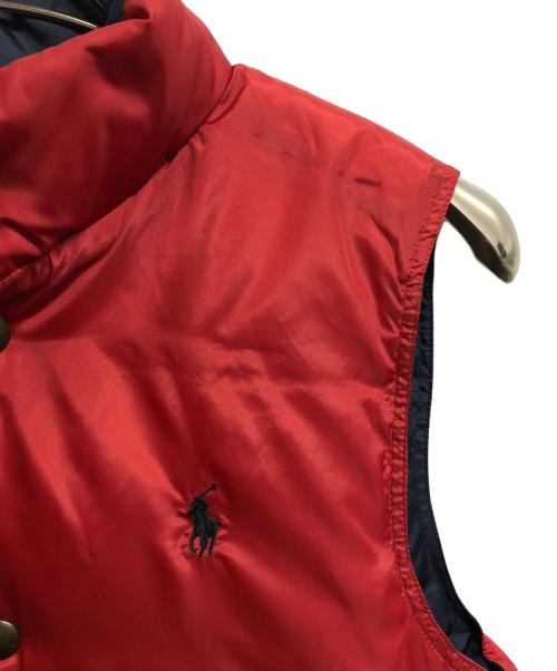 POLO RALPH LAUREN（ポロ・ラルフローレン）POLO RALPH LAUREN (ポロ・ラルフローレン) リバーシブルベスト ネイビー×レッド サイズ:XSの古着・服飾アイテム