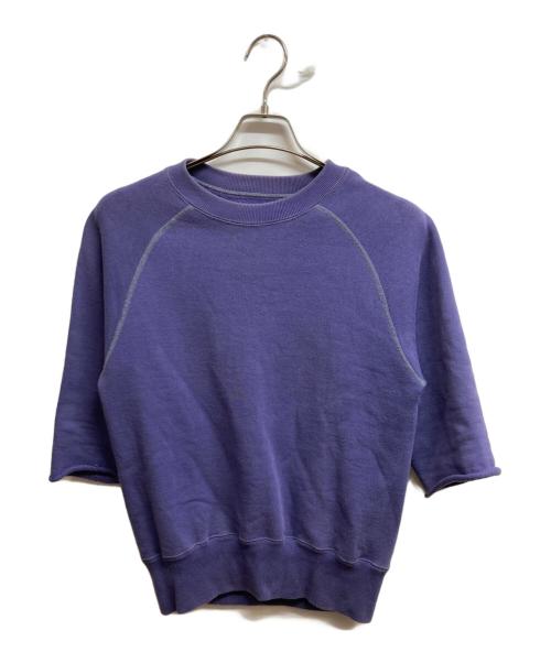 REAL Mcqueen（リアルマックイーン）REAL Mcqueen (リアルマックイーン) カットオフスリーブラグランスウェット ネイビー サイズ:36の古着・服飾アイテム