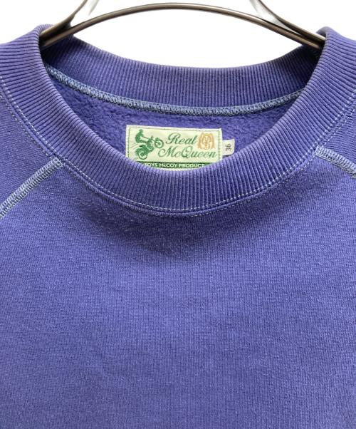 REAL Mcqueen（リアルマックイーン）REAL Mcqueen (リアルマックイーン) カットオフスリーブラグランスウェット ネイビー サイズ:36の古着・服飾アイテム