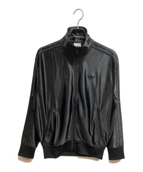 adidas（アディダス）adidas (アディダス) メタリック トラックジャケット ブラック サイズ:Mの古着・服飾アイテム