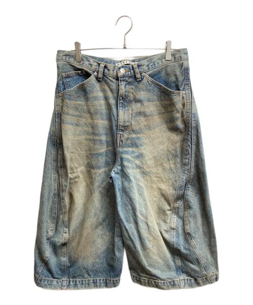NVRFRGT（ネヴァーフォーゲット）NVRFRGT (ネヴァーフォーゲット) 別注 3D TWISTED JORTS ブルー サイズ:3の古着・服飾アイテム