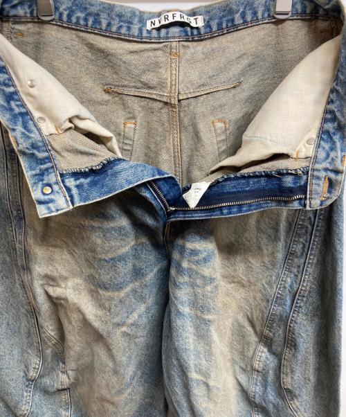 NVRFRGT（ネヴァーフォーゲット）NVRFRGT (ネヴァーフォーゲット) 別注 3D TWISTED JORTS ブルー サイズ:3の古着・服飾アイテム