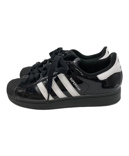 adidas（アディダス）adidas (アディダス) SUPERSTAR II ローカットスニーカー ブラック サイズ:UK8　1/2の古着・服飾アイテム