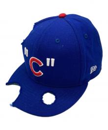OFFWHITE×New Era（オフホワイト×ニューエラ）の古着「MLB CHICAGO CUBS CAP」｜ブルー