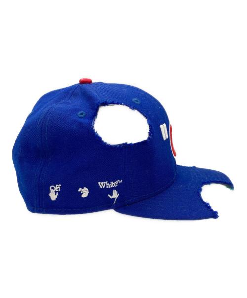 OFFWHITE（オフホワイト）OFFWHITE (オフホワイト) New Era (ニューエラ) MLB CHICAGO CUBS CAP ブルーの古着・服飾アイテム